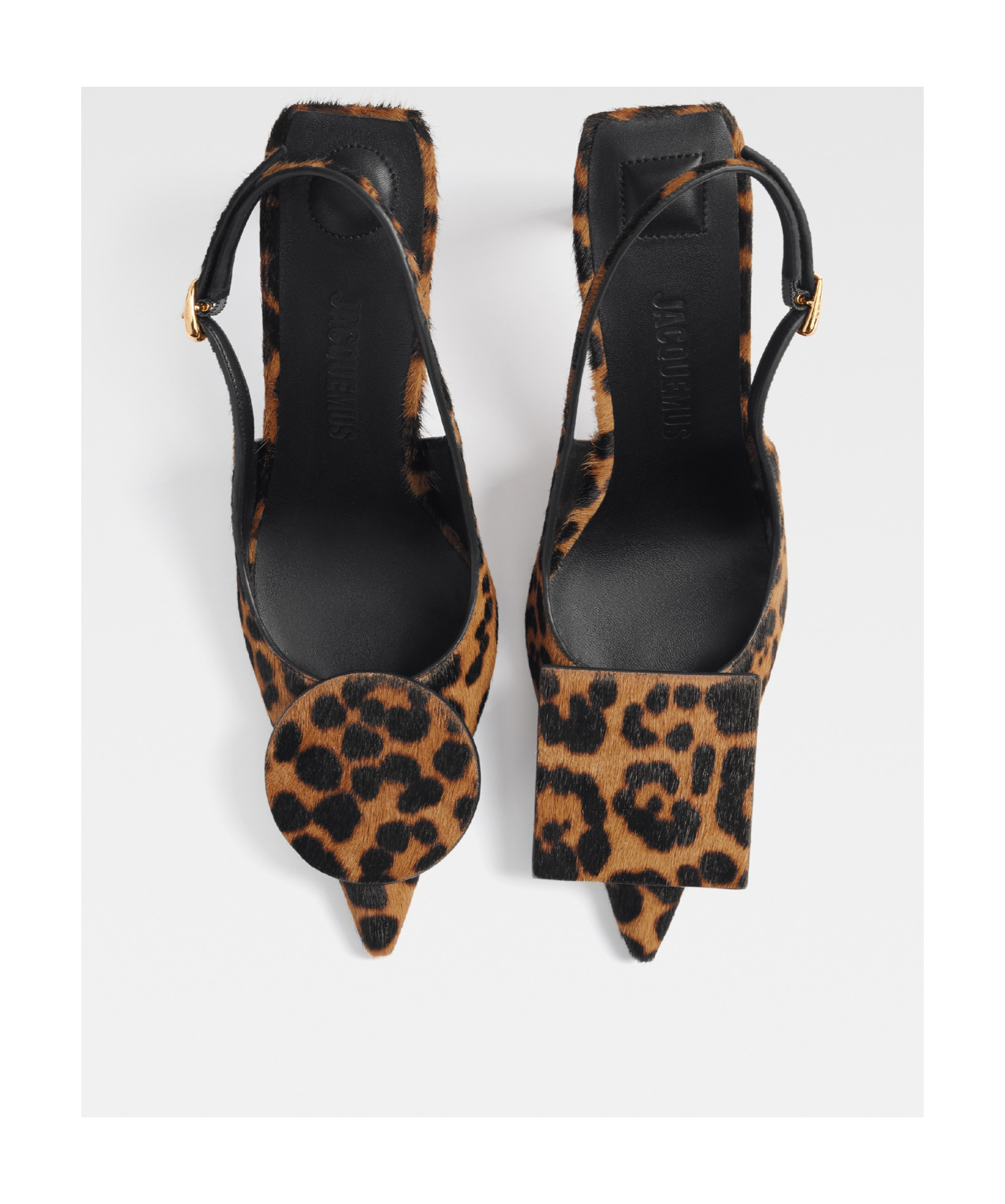 Jacquemus Open-heeled High Heels In Black