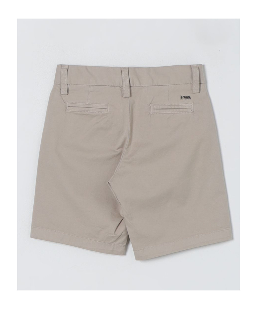 Emporio Armani Logo-plaque Bermuda Shorts In Nude