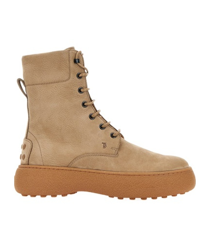 Tod's Ankle Boots W09j0 Suede In Nude