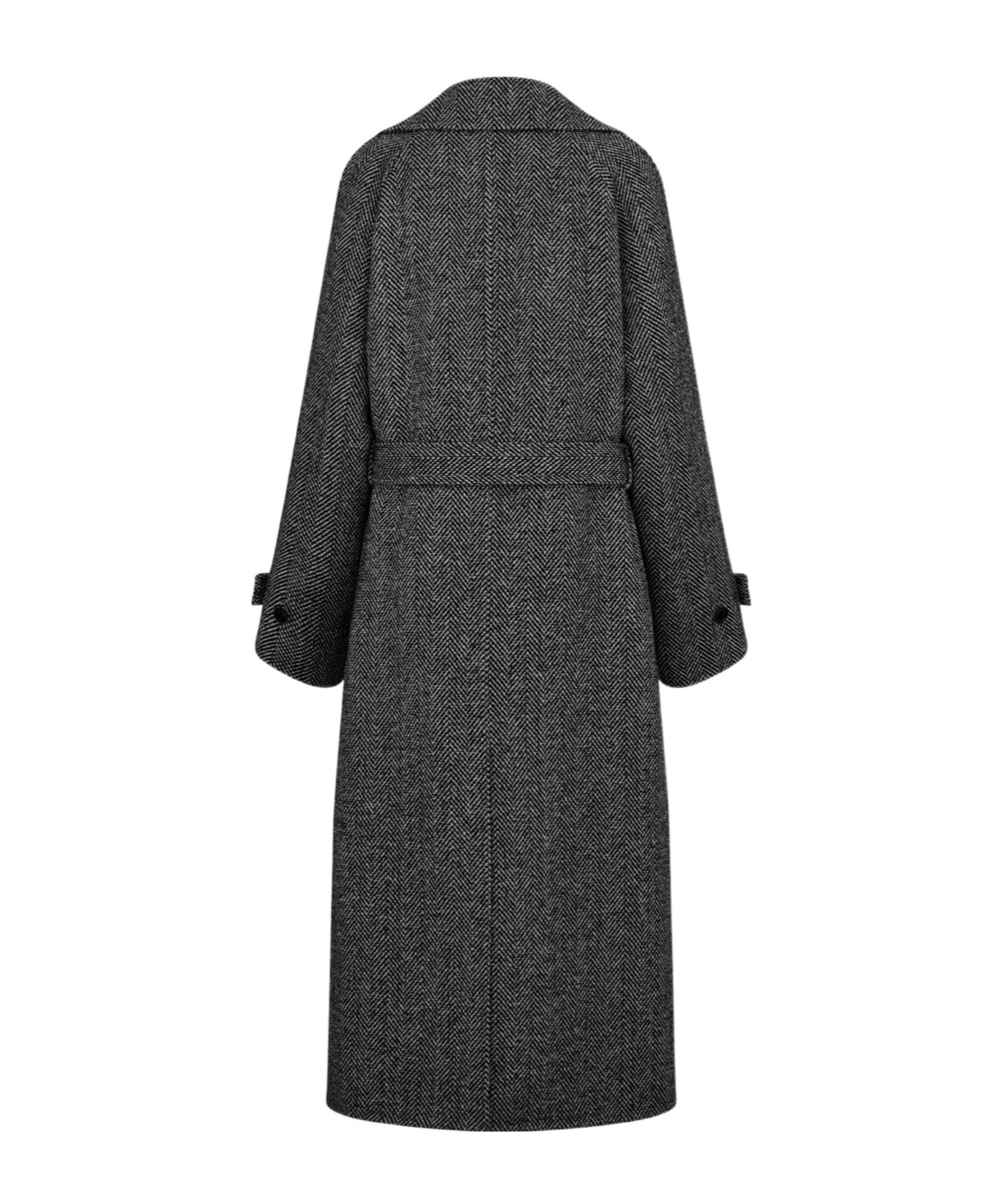 Dior Coat With Belt In Black