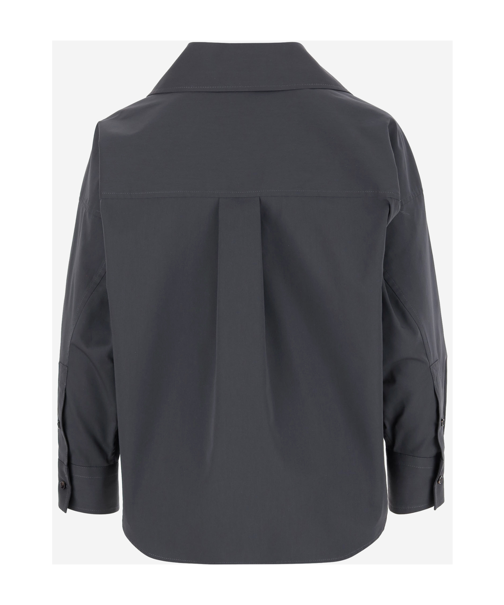 Bottega Veneta Camicia In Cotone E Seta In Black