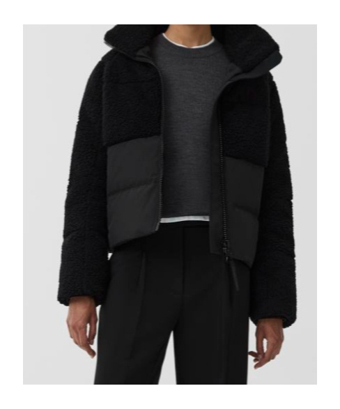 Shop Canada Goose Elora Puffer Jacket In Black