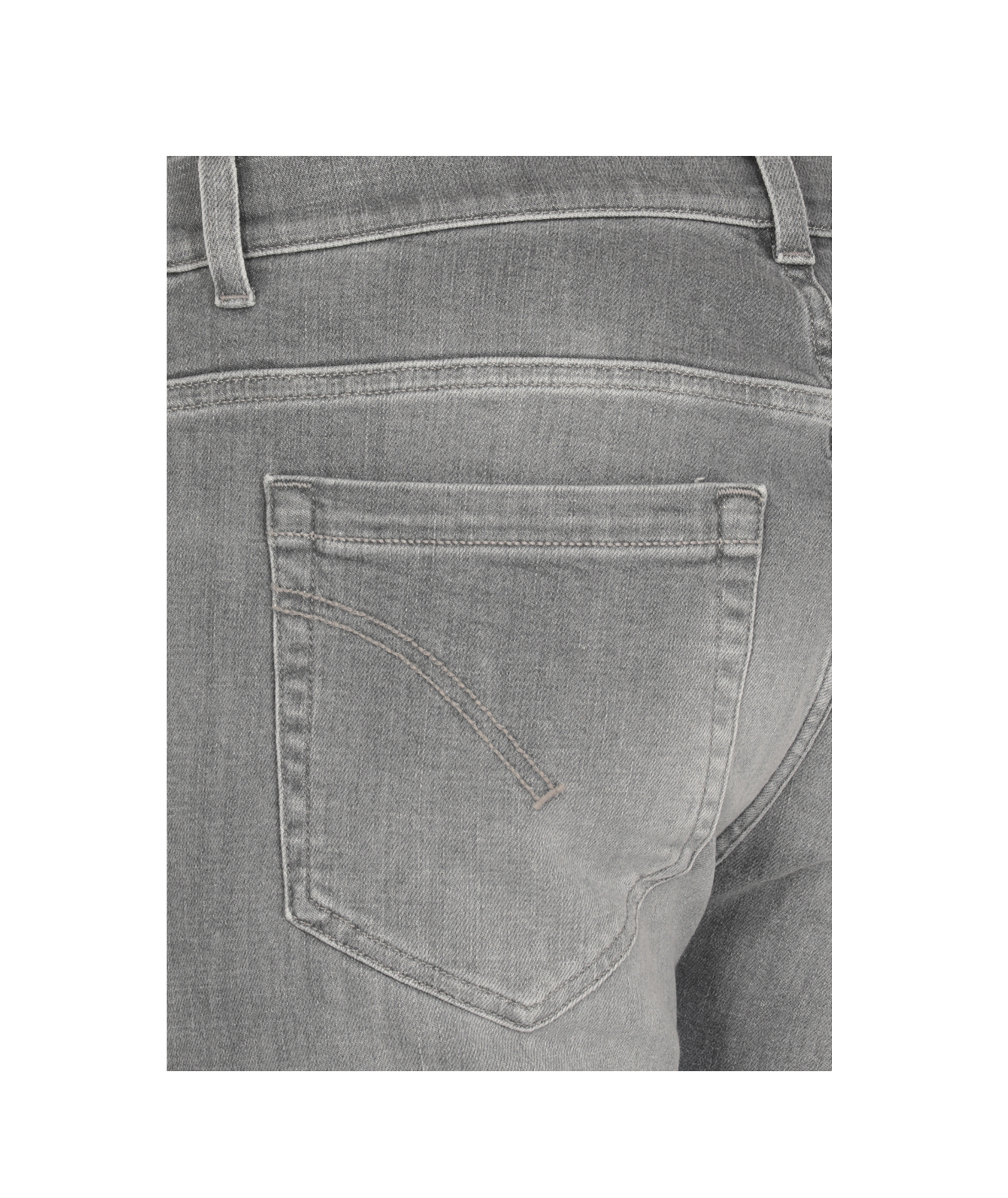 Dondup Denim Trousers With Belt Loops In Blue