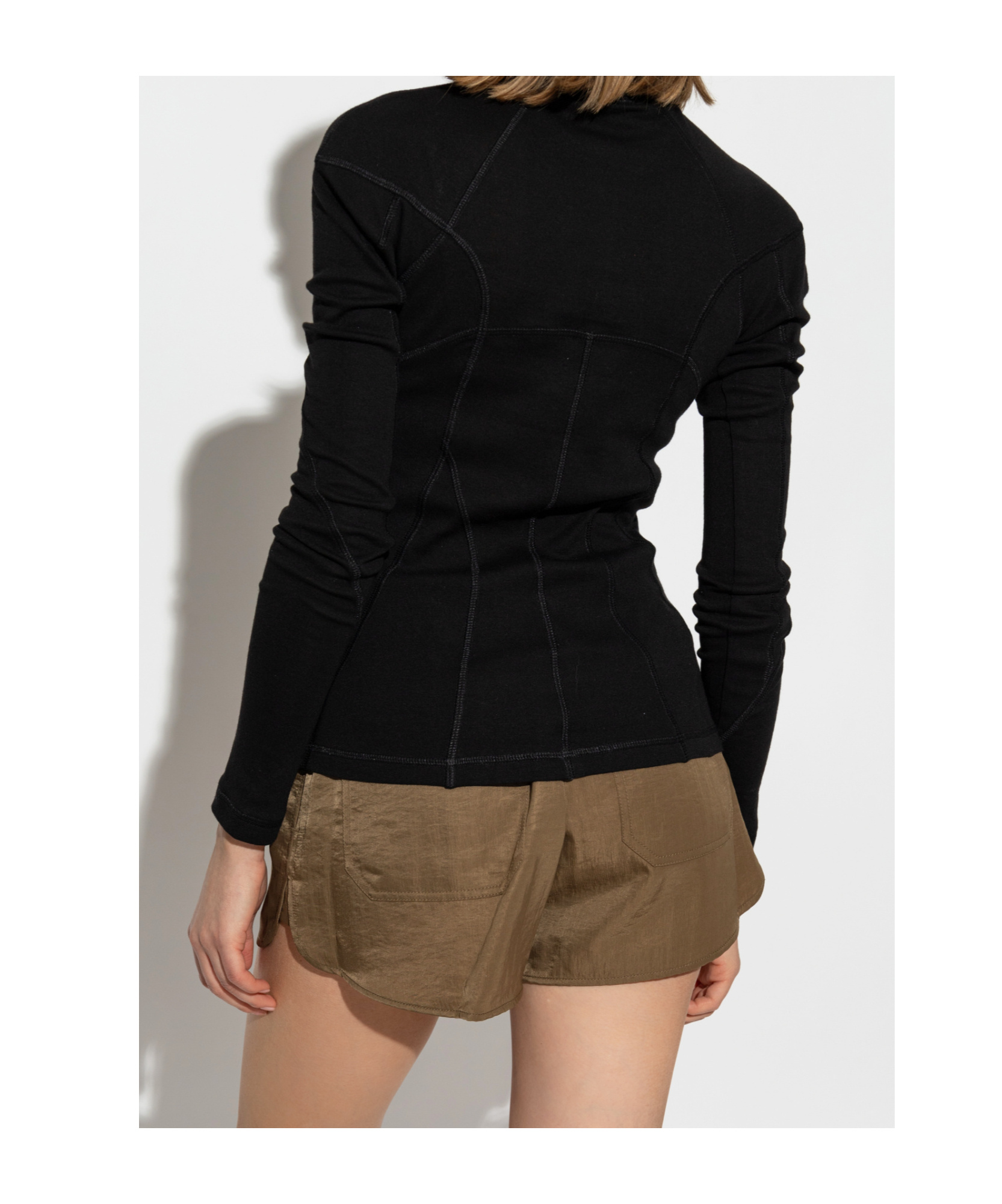 Helmut Lang Long-sleeved Top In Black