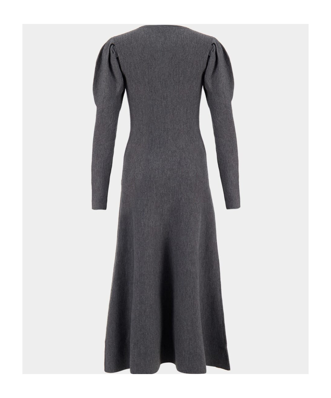Gabriela Hearst Hannah Knit Dress In Charcoal Melange Merino Wool Cashmere In Black