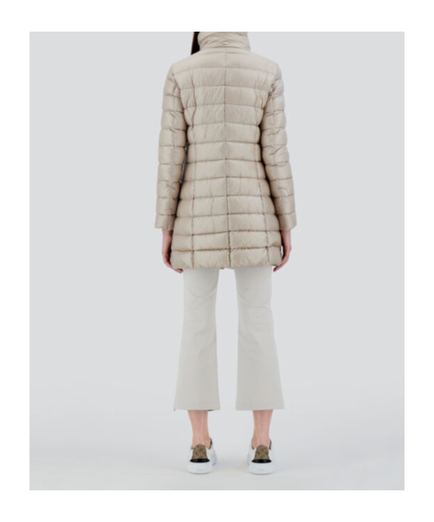 Herno Long-sleeved Down Jacket In Neutral