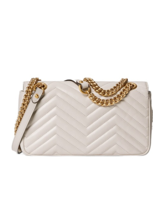 Gucci Gg Marmont Small Shoulder Bag In Nude