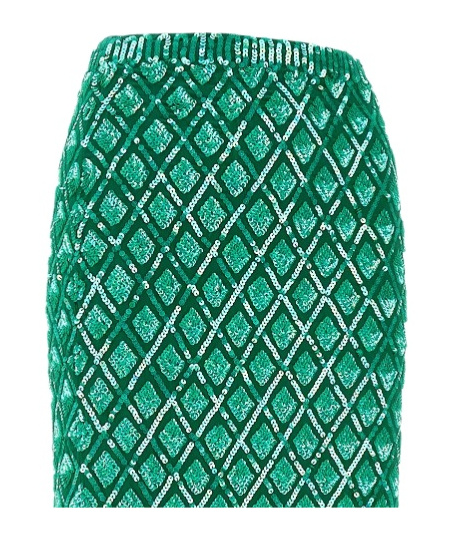 P.A.R.O.S.H SEQUINNED MIDI SKIRT