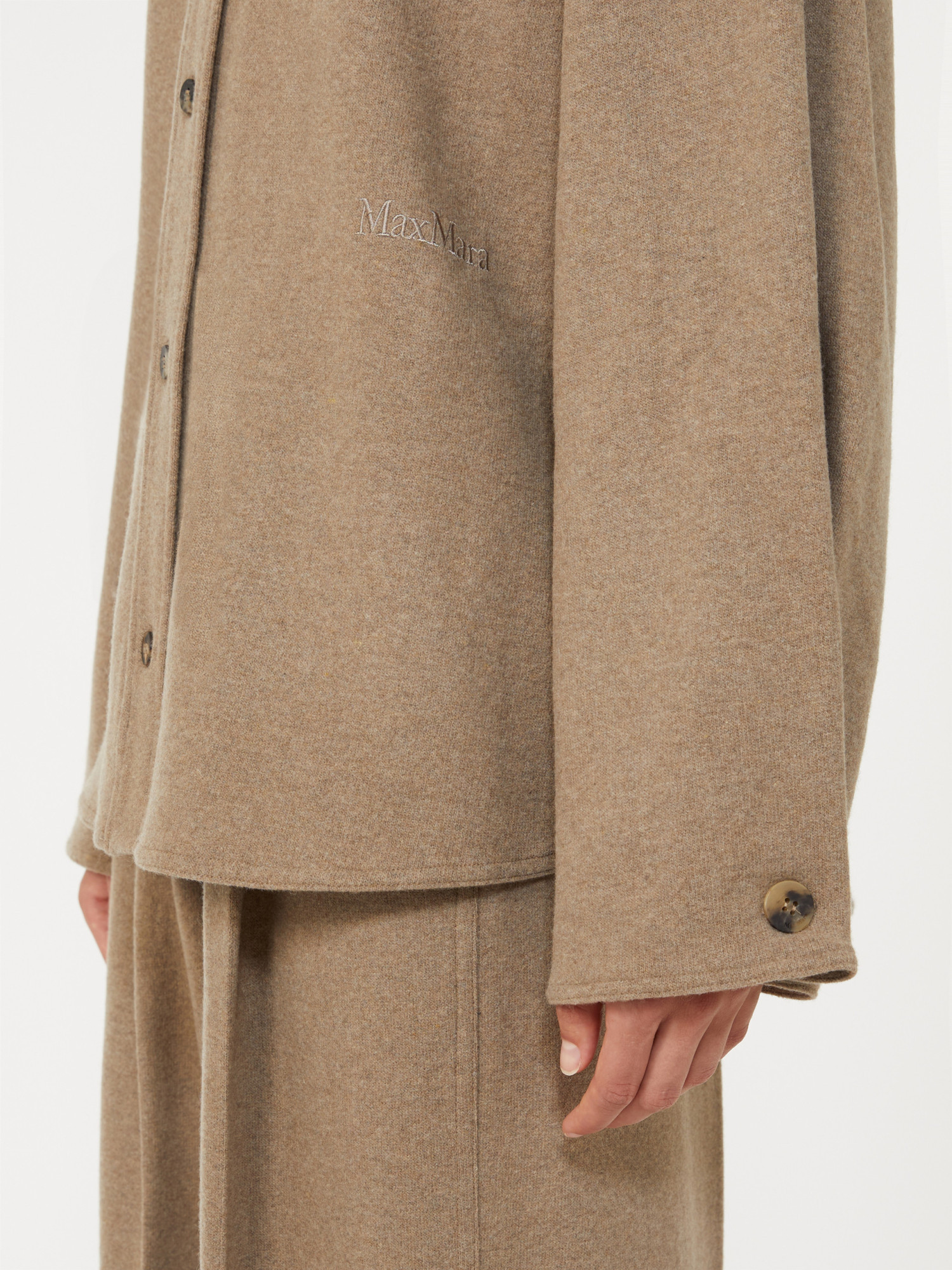 Max Mara Ceci Long-sleeved Shirt In Brown