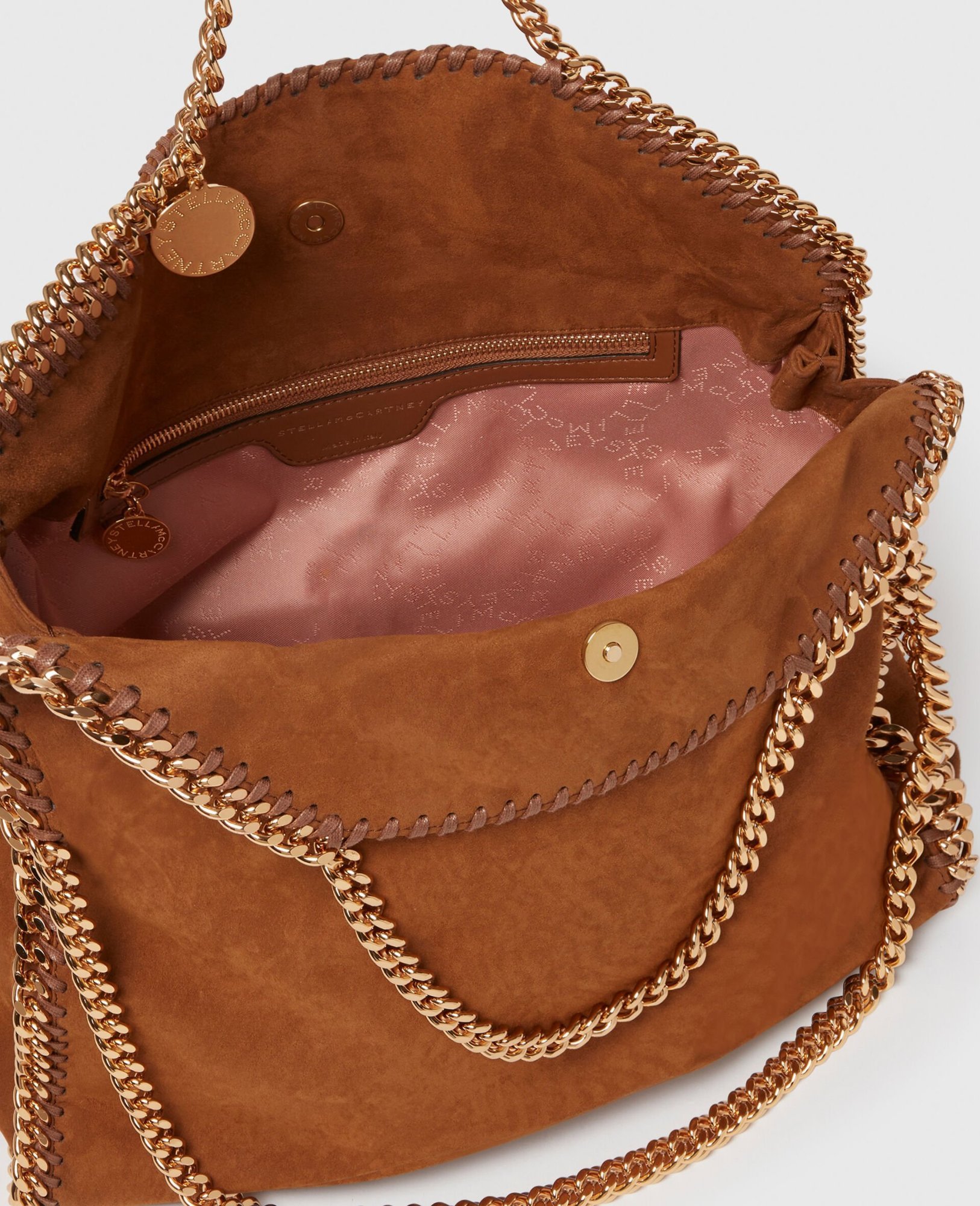 Stella Mccartney Falabella Fold-over Tote Bag In Brown