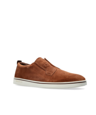 Ferragamo Alfie Suede Loafers In Brown