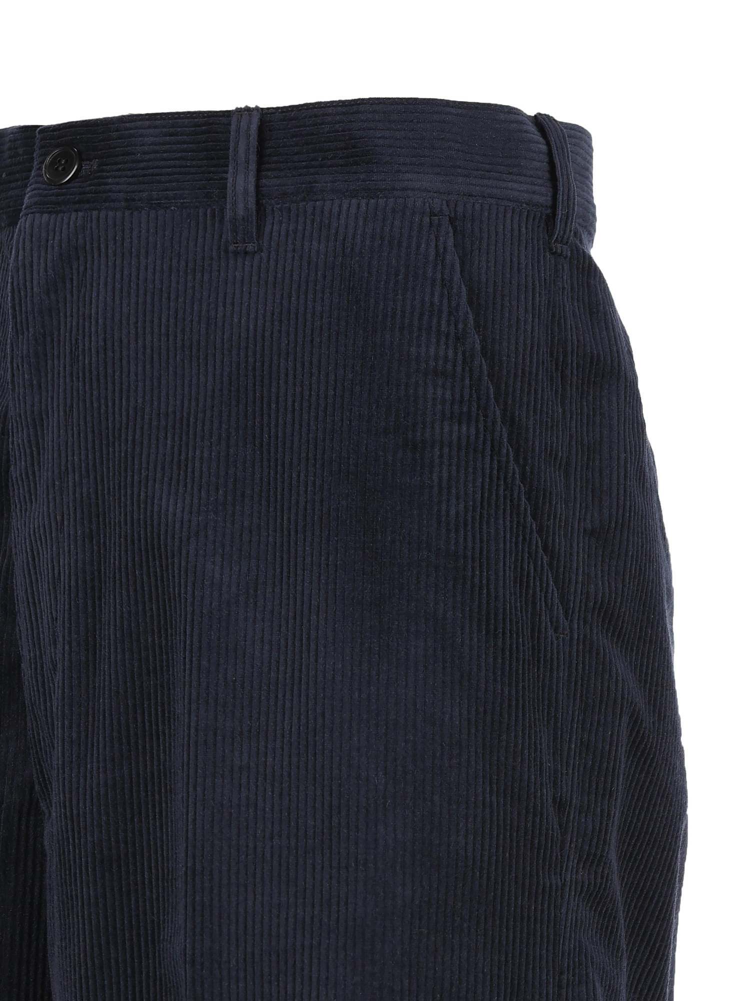 Prada Belt Loops Slacks In Blue