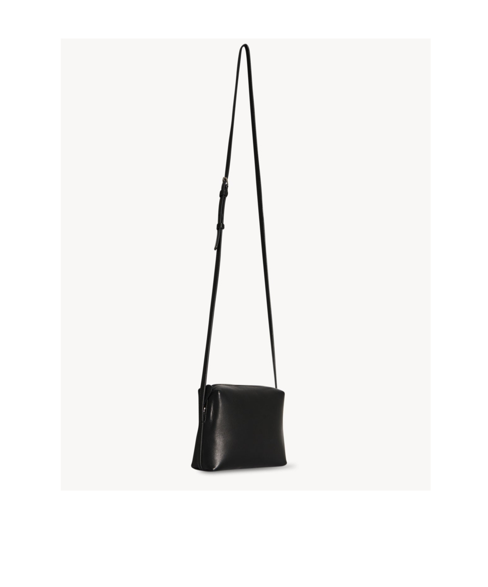 The Row Regent Logo Shoulder Bag In Black