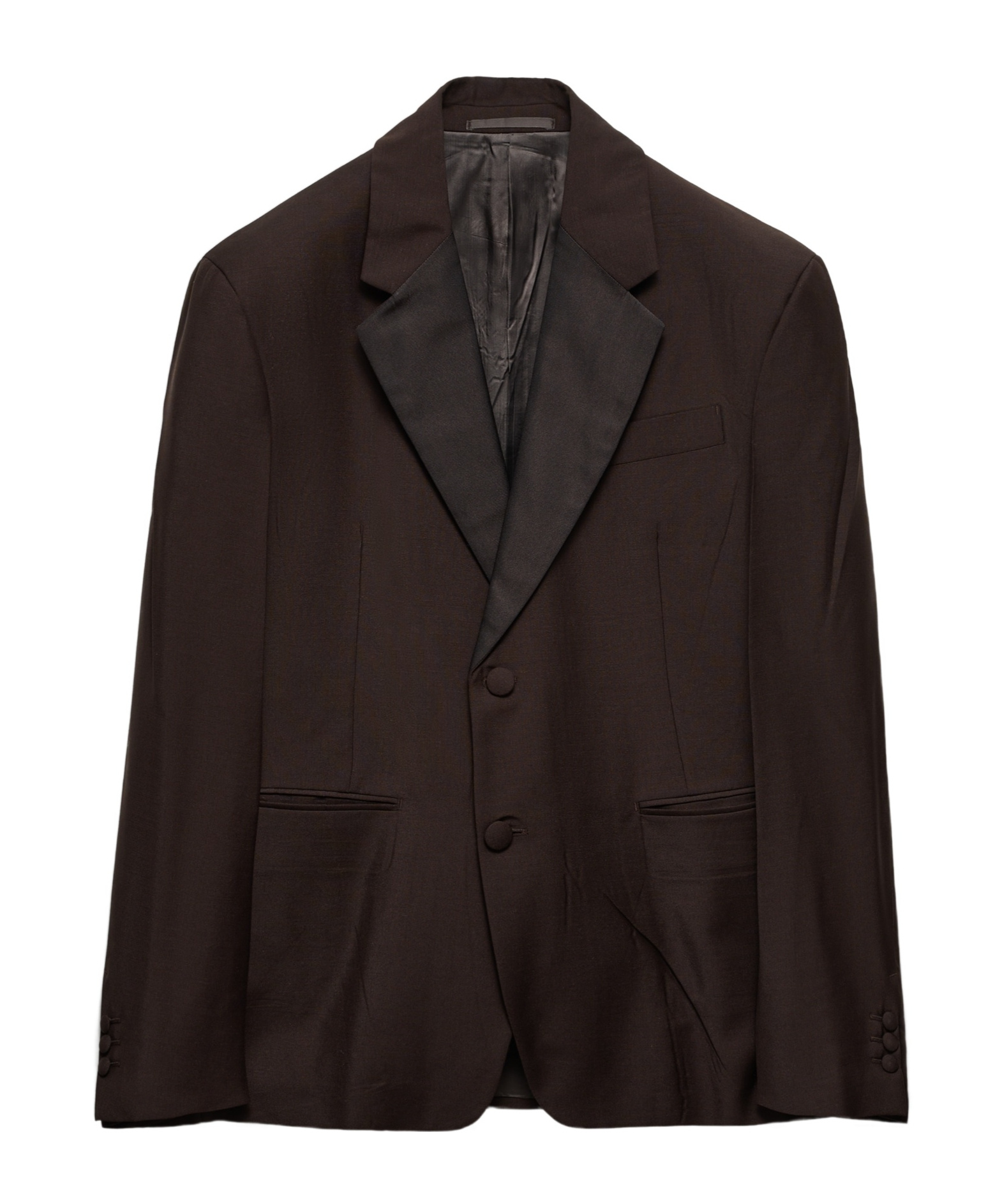 Prada Mohair Wool Single-breasted Jacket In Black