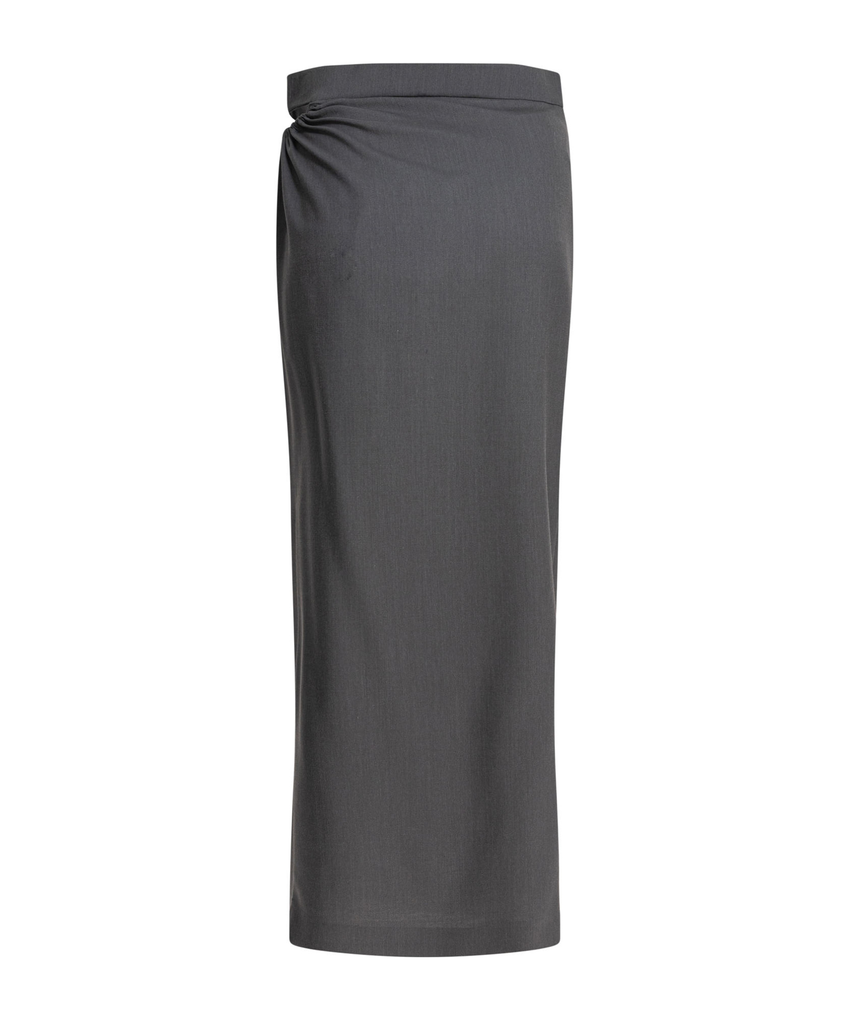 Max Mara Navona Wool Maxi Skirt In Black