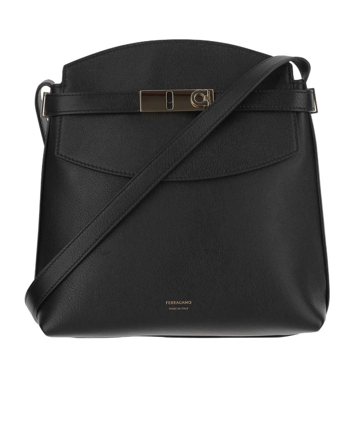 Ferragamo Hug Messenger Bag In Black