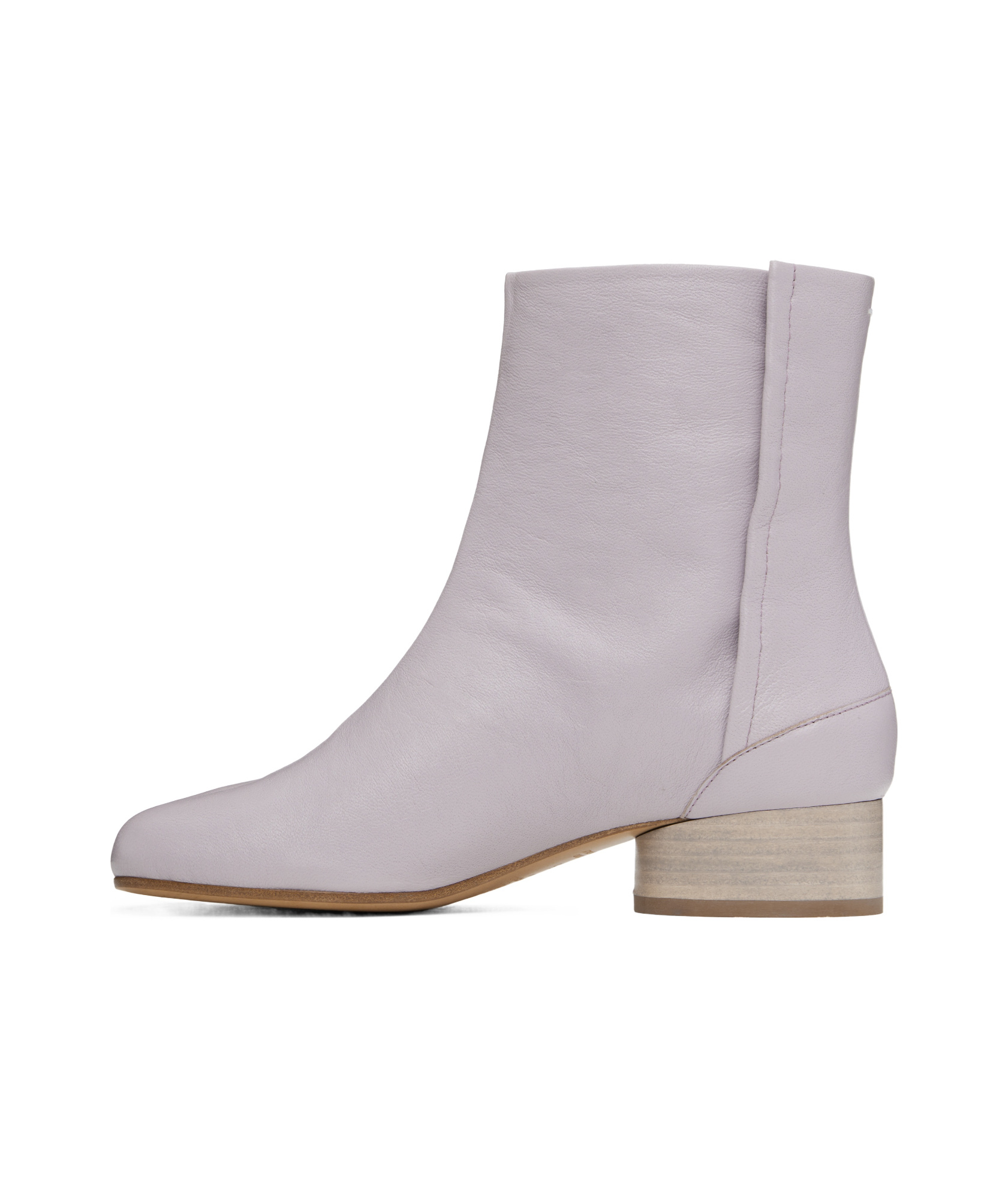 Maison Margiela Purple Tabi Ankle Boots In Gray