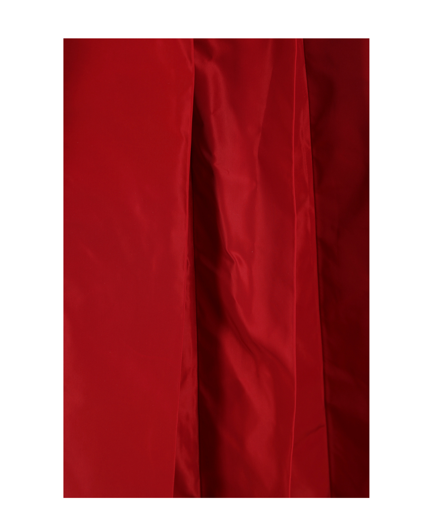Maria Calderara Midi Pleated Taffeta Dress In Red
