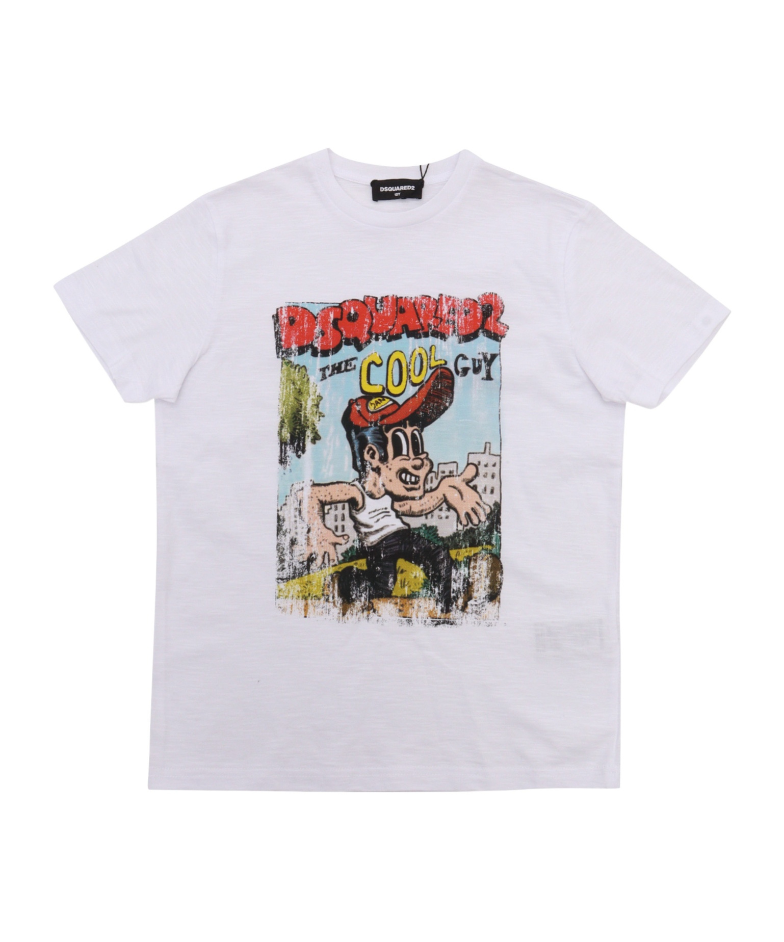 Dsquared2 Graphic-print Cotton T-shirt In White