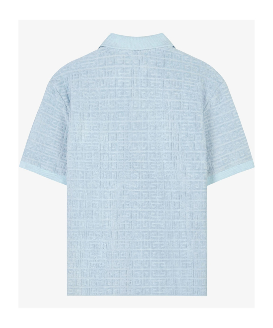 GIVENCHY POLO IN 4G COTTON TOWELLING