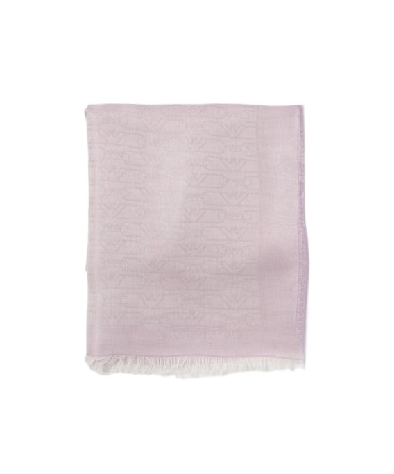 Emporio Armani Scarf With Lurex Thread In Purple