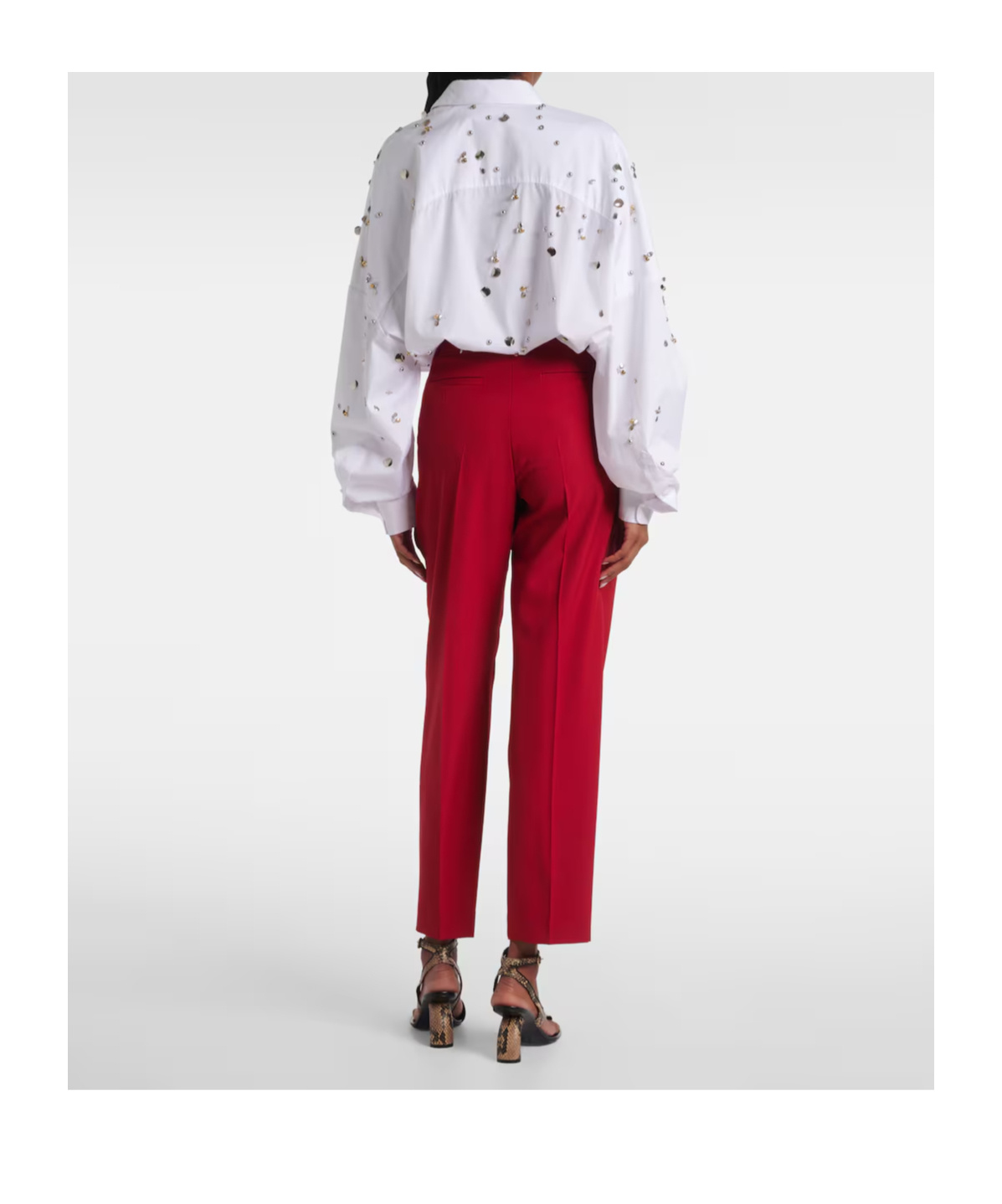 Dries Van Noten Straight Casual Pants In Red
