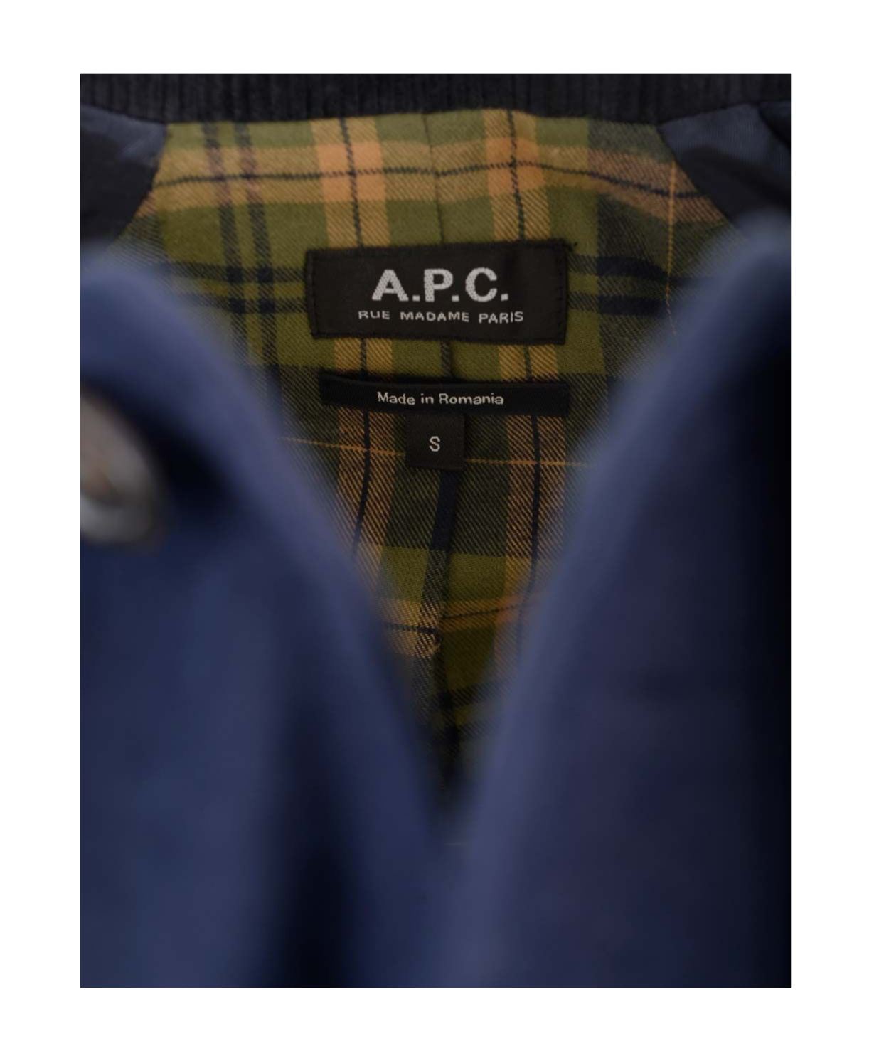 Apc A.p.c. Gaspard Raglan Sleeved Coat In Blue