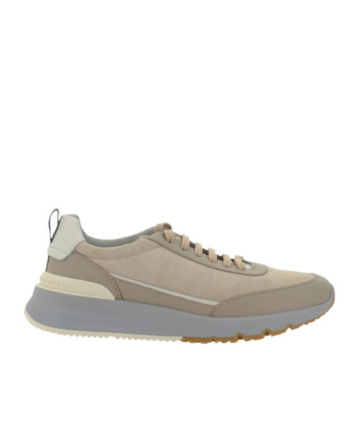 Brunello Cucinelli Leather Sneakers In Nude