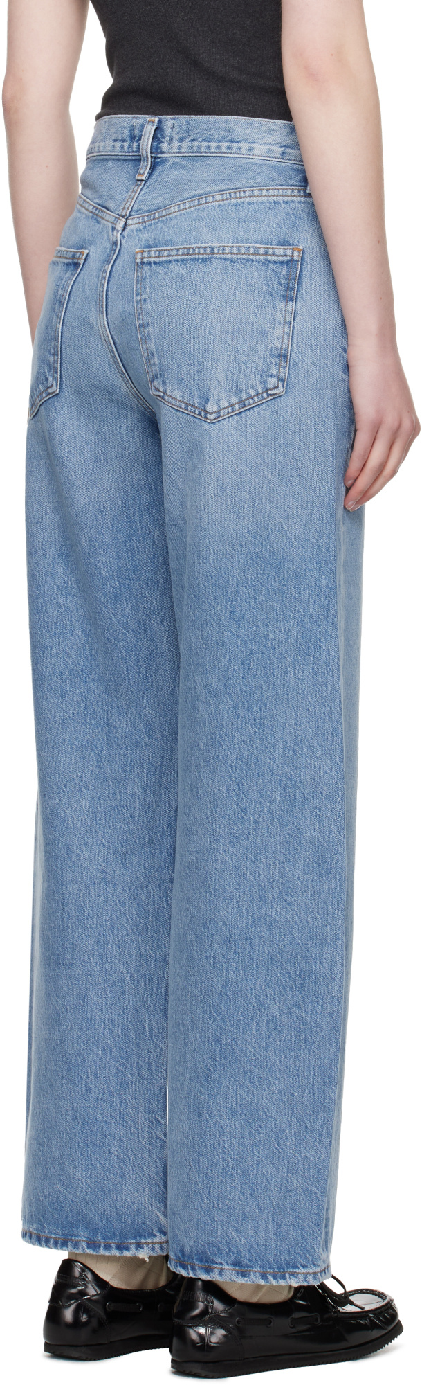 Agolde Temple Denim Trousers Belt Loops