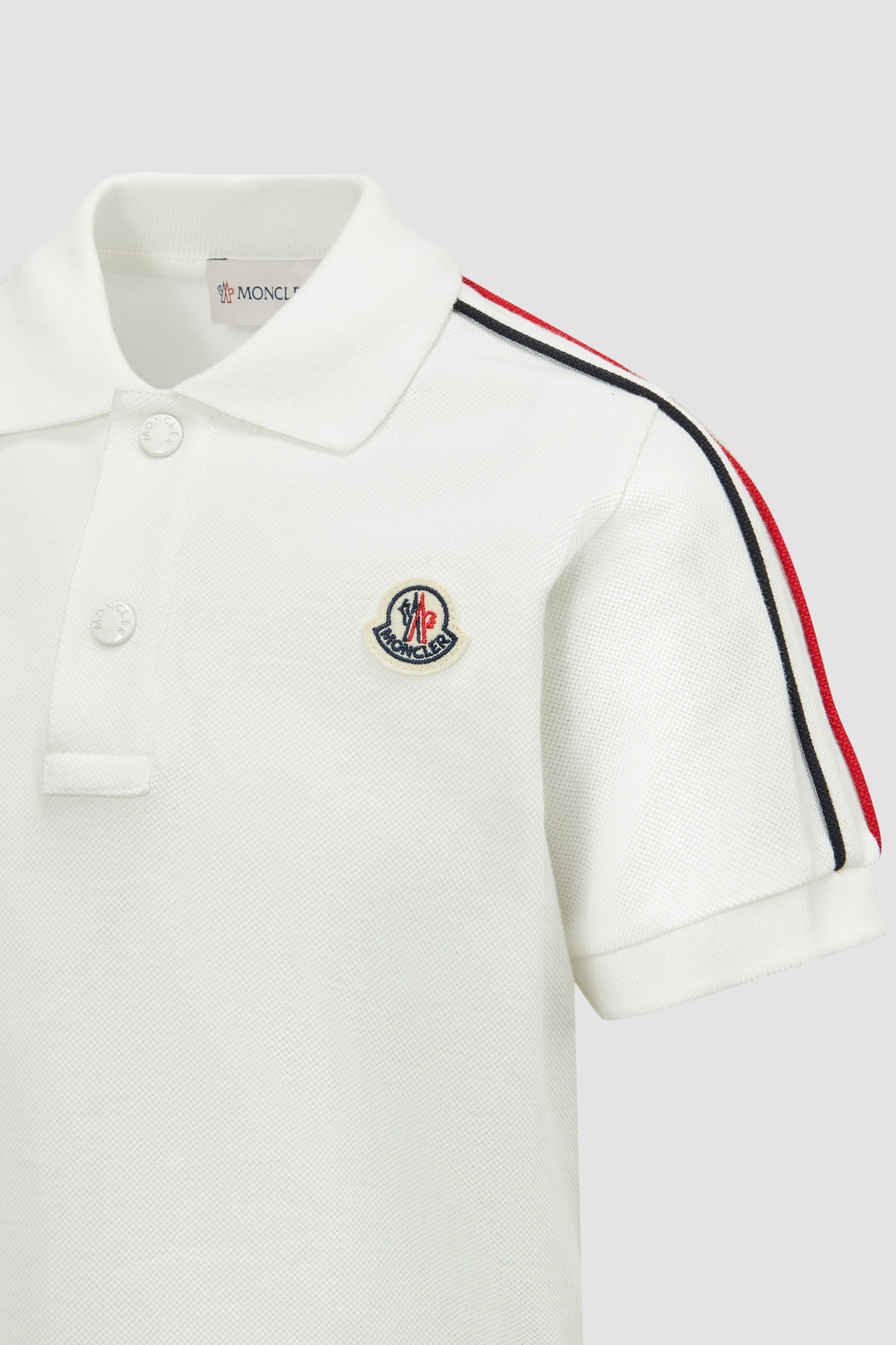 Moncler Short-sleeved Polo Shirt Set In White