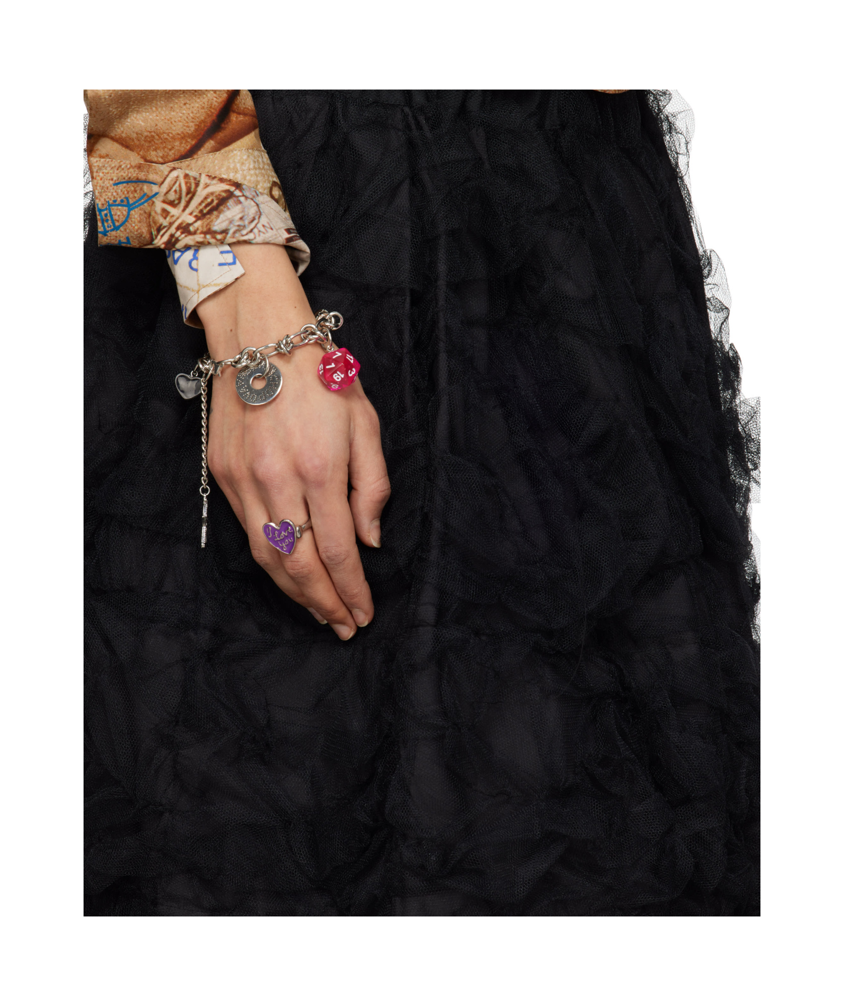 Chopova Lowena Multi Charm Bracelet In White