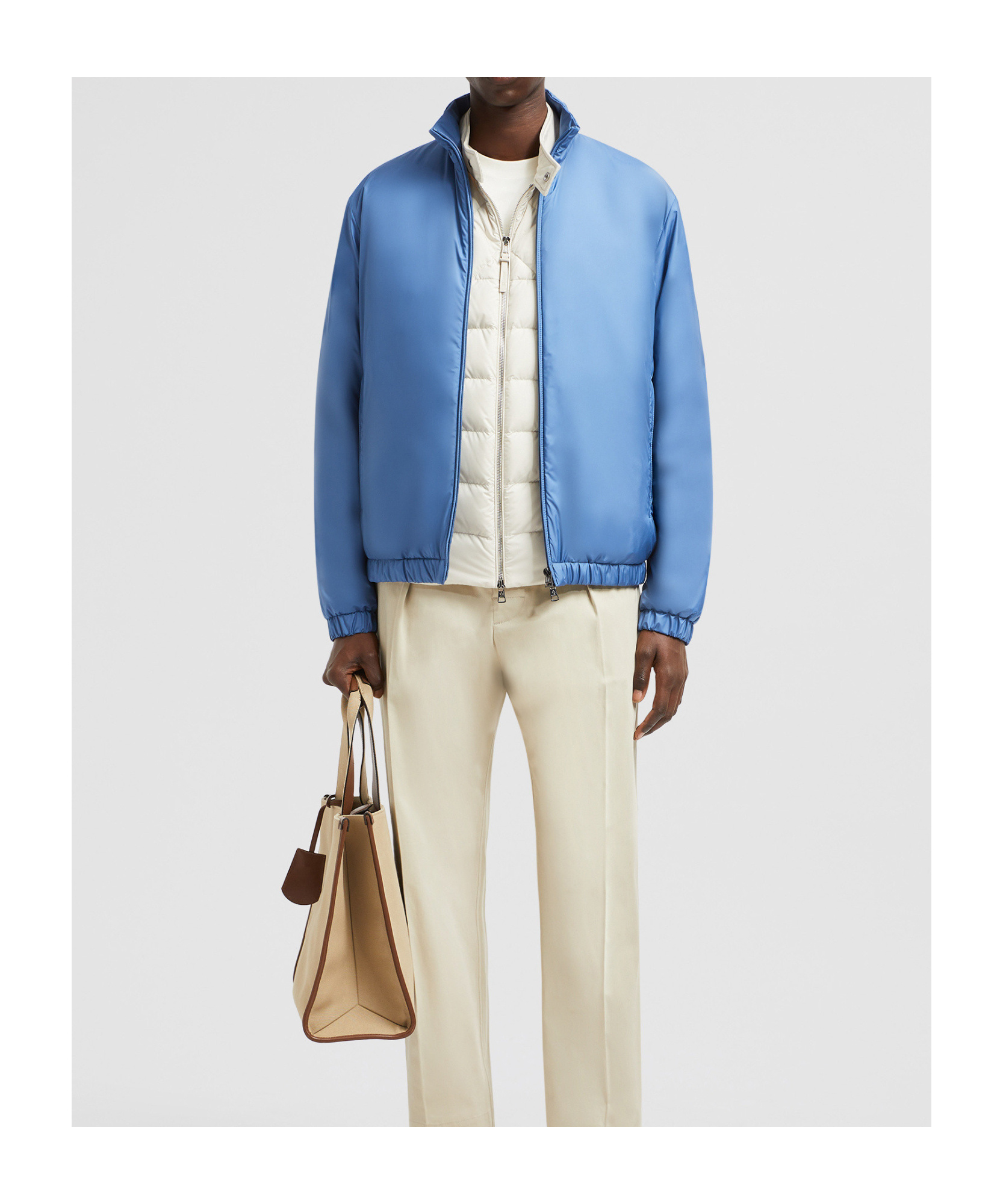 Moncler Doudoune Courte Berre In Blue