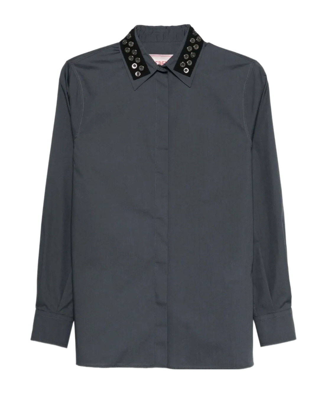 Iceberg Embellished-collar Shirt In Black