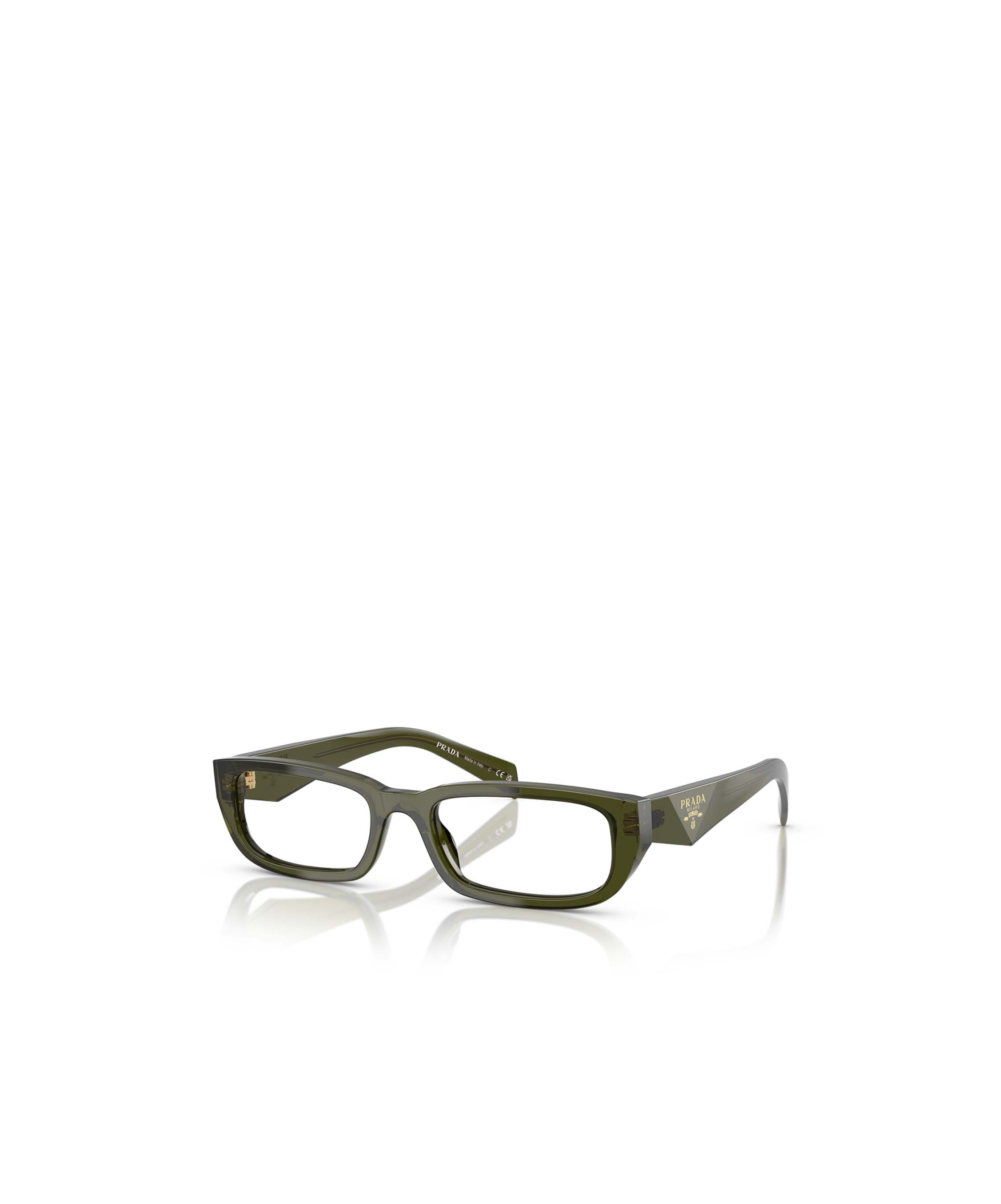 Prada Rectangular Flat Mirror In Green