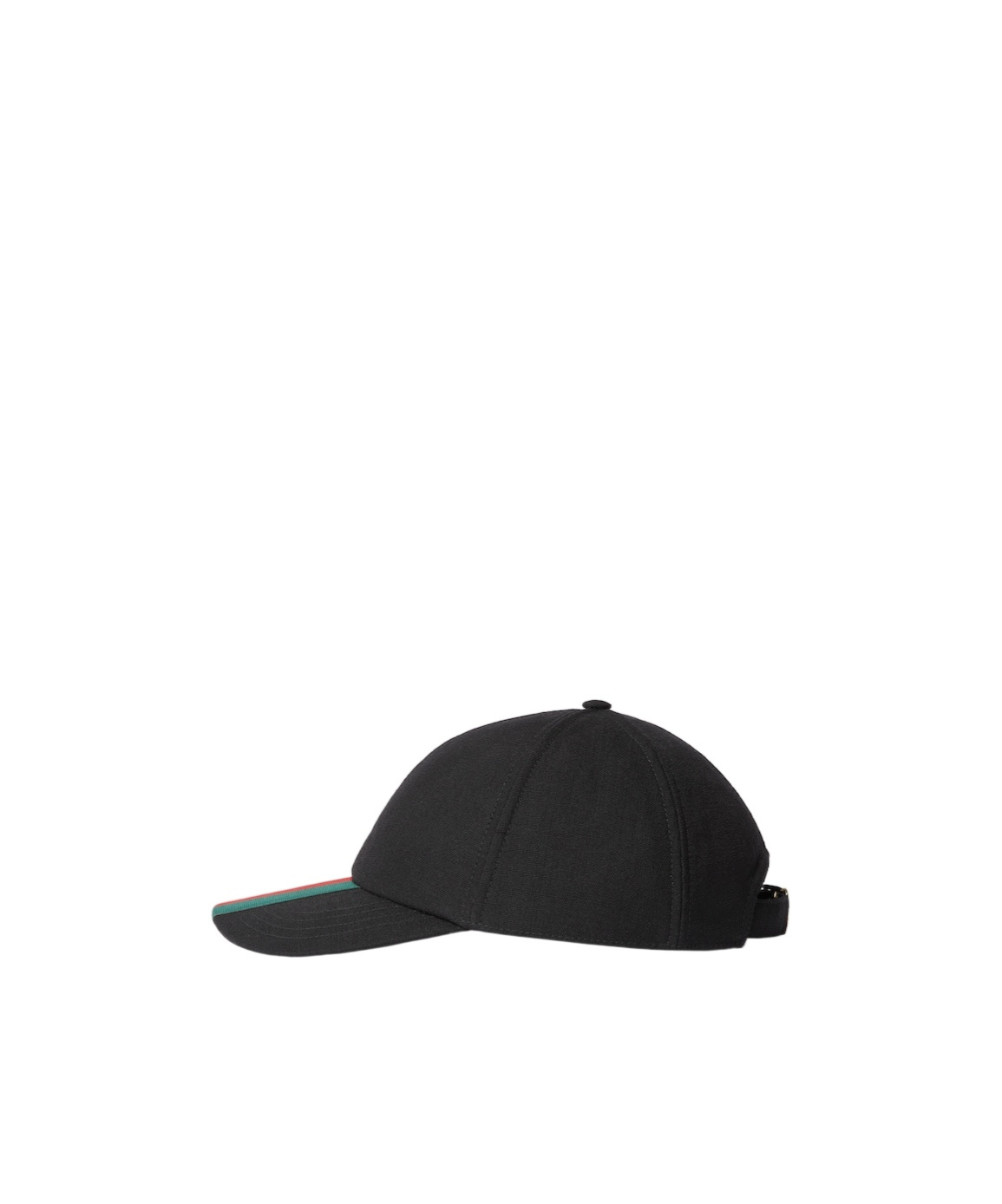 Gucci Original Gg Fabric Baseball Cap With Web Ribbon In Black