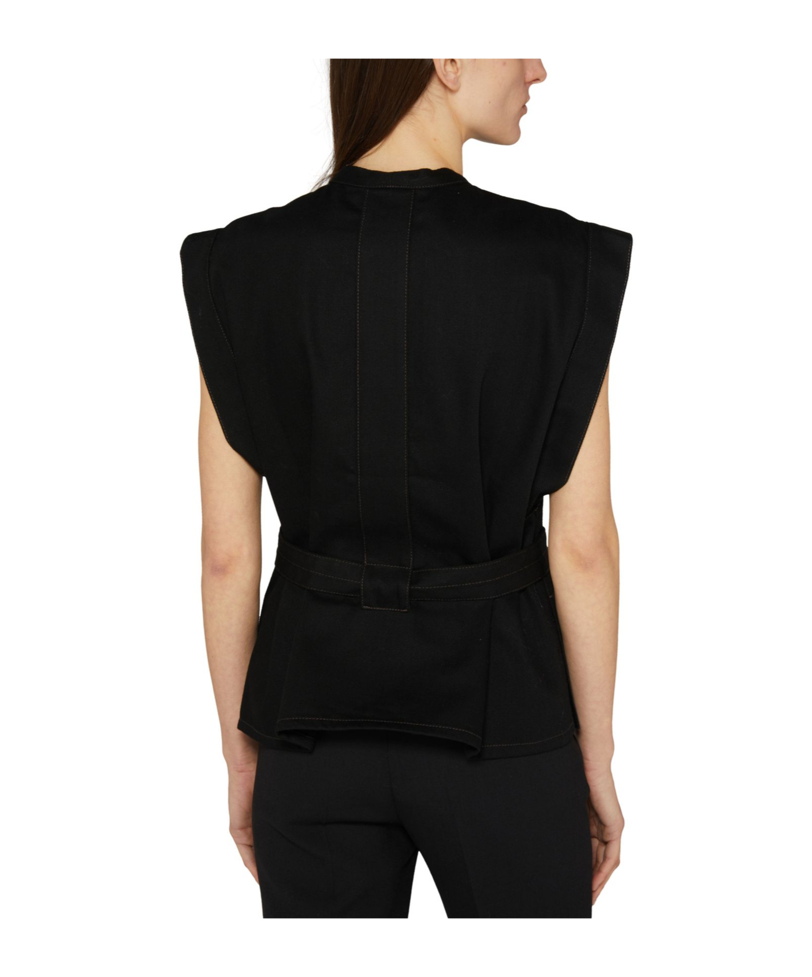 Shop Lemaire Sleeveless Blouse In Black