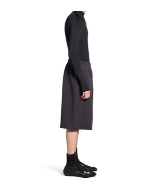 Balenciaga Black Fleece Collab Under Armour Shorts In Purple