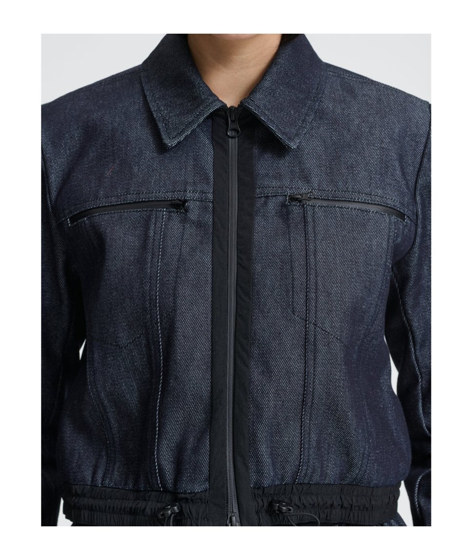 Cecilie Bahnsen Long Sleeve Denim Jacket In Blue
