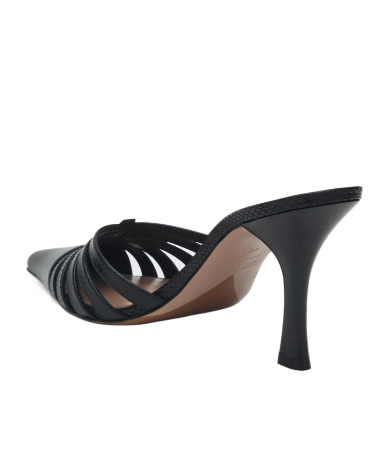 Shop Paris Texas Pointed High-heeled Sandals In Black