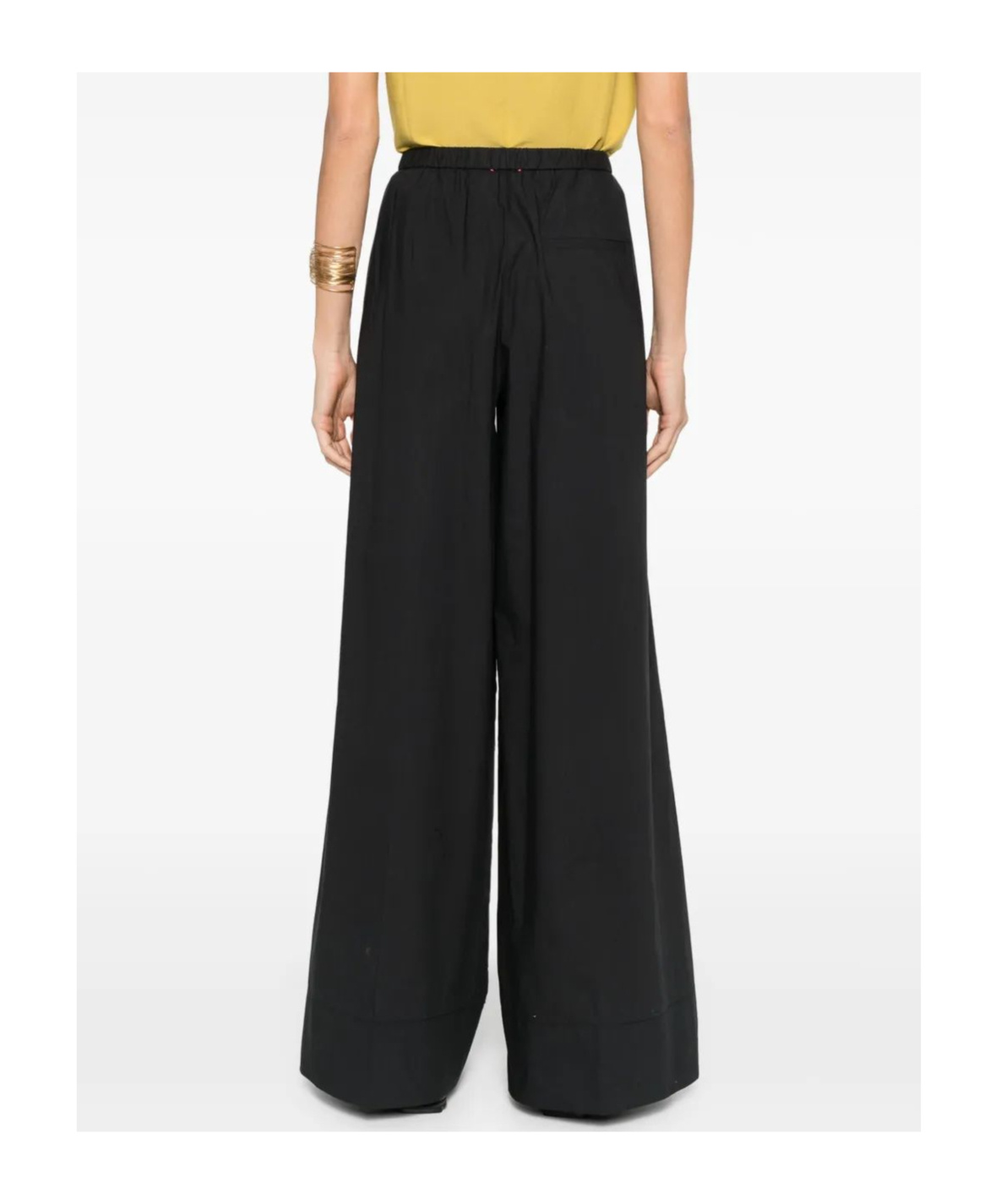 Shop Forte Forte Cotton Wide-leg Trousers