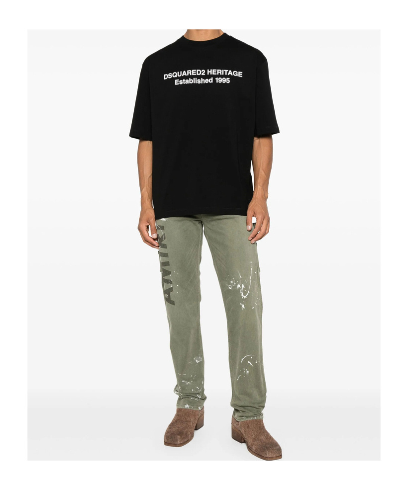 Dsquared2 Short-sleeved T-shirt In Black