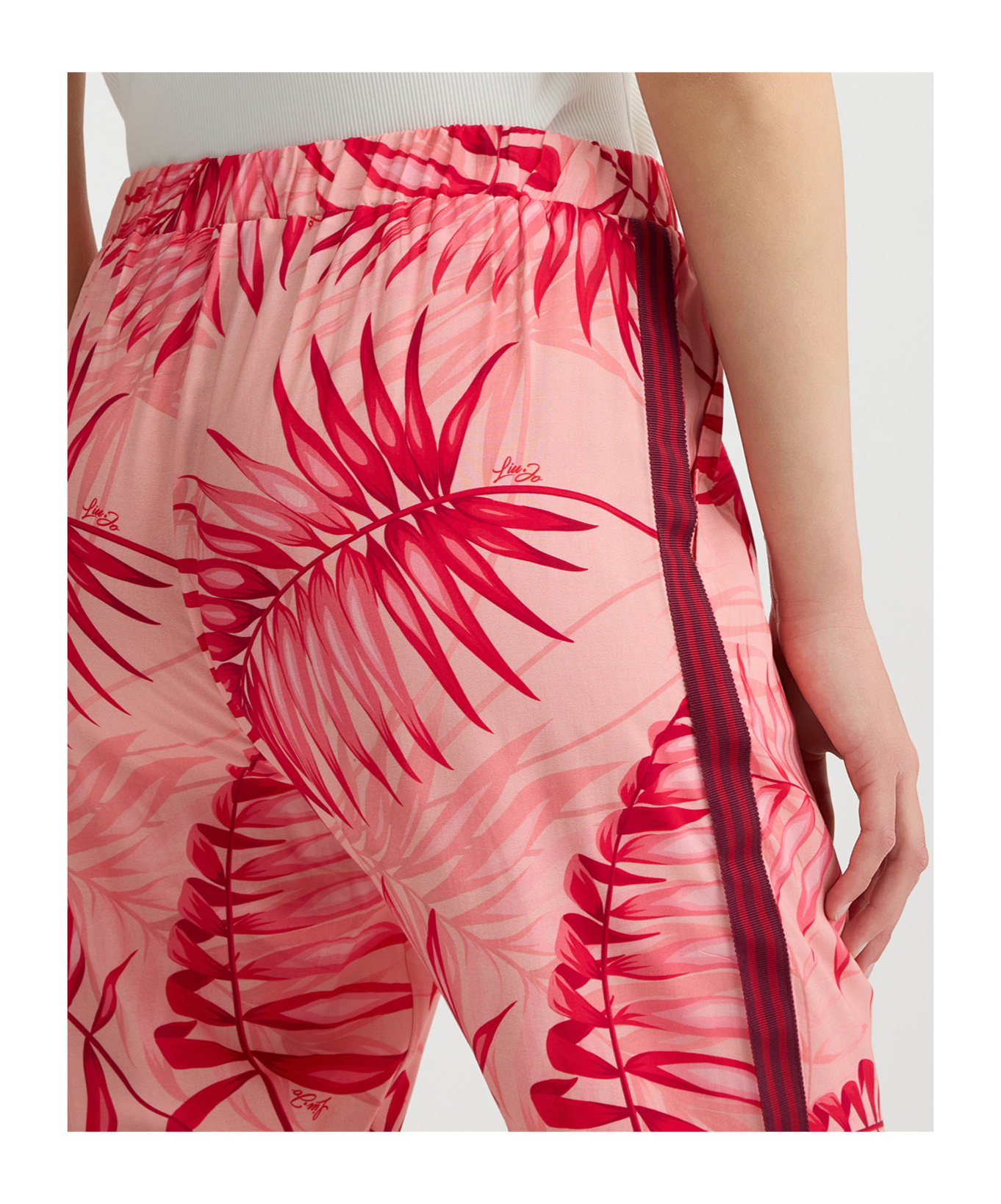 Liu •jo Leaf-print Trousers