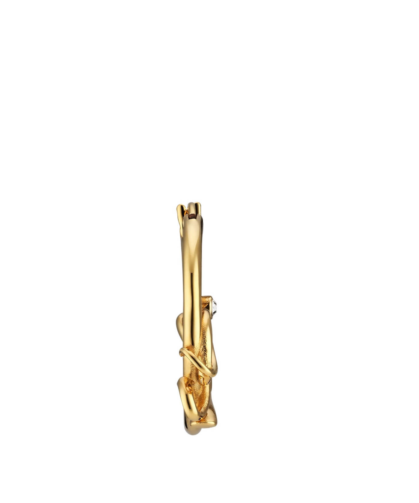 Gucci Loop Earrings In Yellow