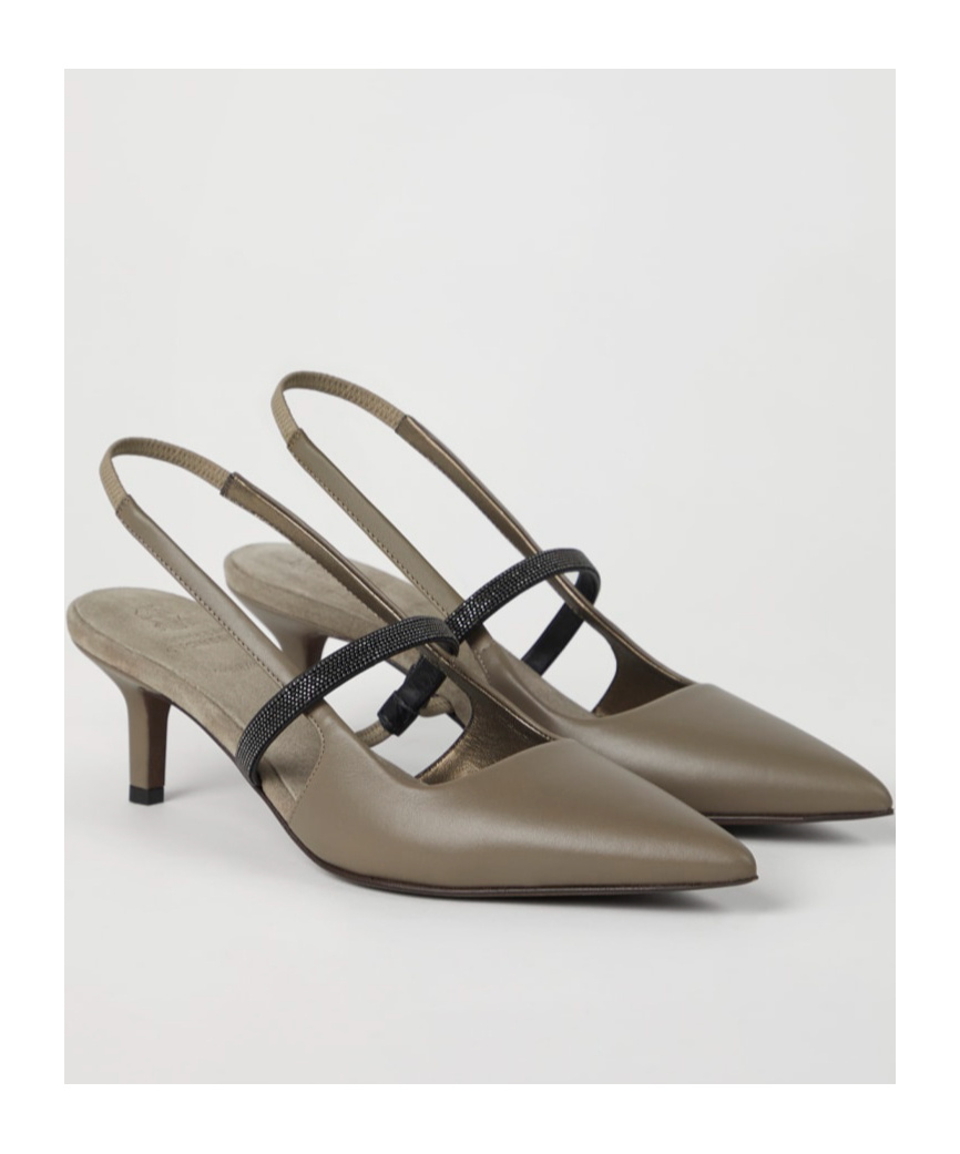 Shop Brunello Cucinelli Pointed High Heel Sandals