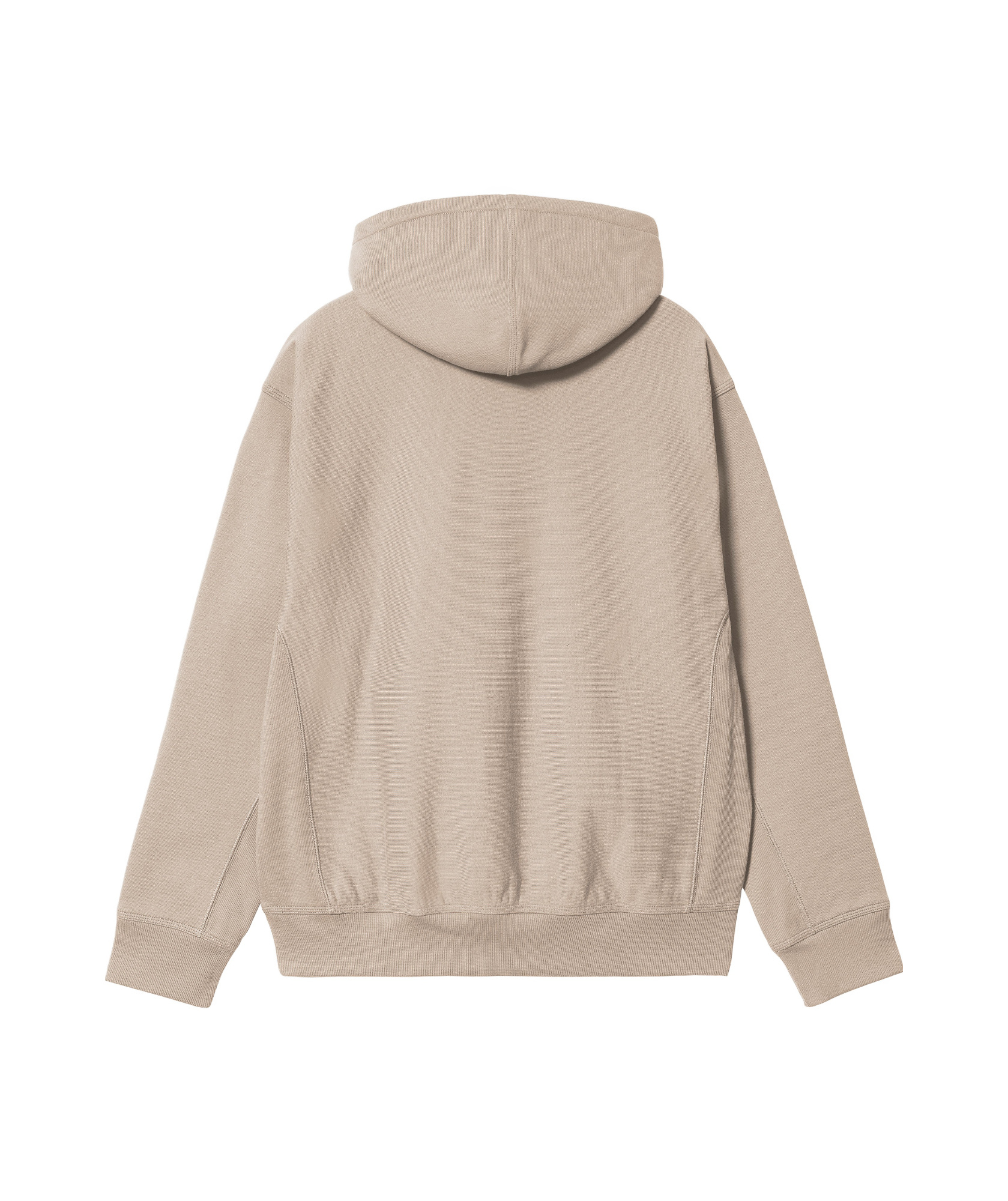 Carhartt Hoded American Script Sweatshirt In Nude