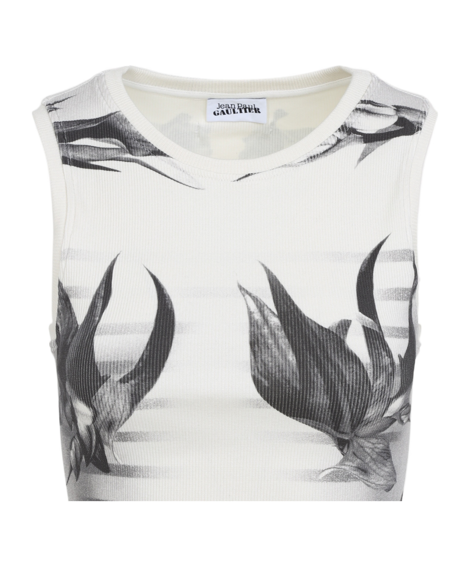 Jean Paul Gaultier Round-neck Vest In White