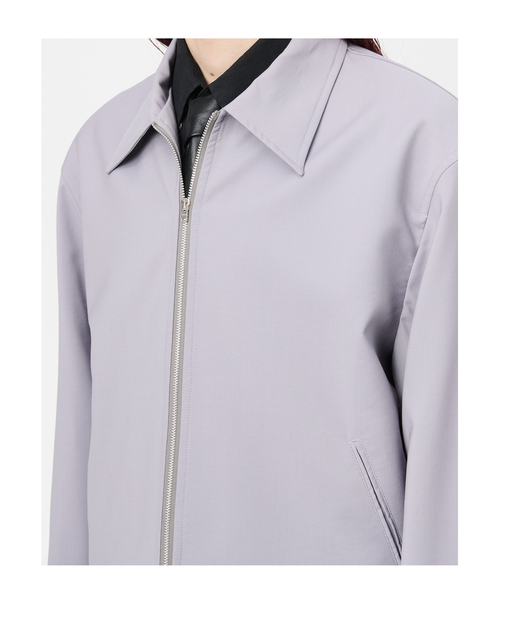 Our Legacy Purple Mini Jacket In Gray