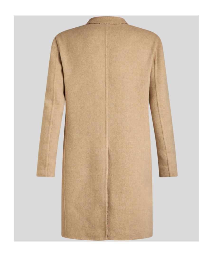 Etro Reversible Single-breasted Coat In Nude