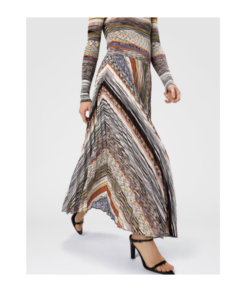 Missoni Striped Midi Dress In Multi