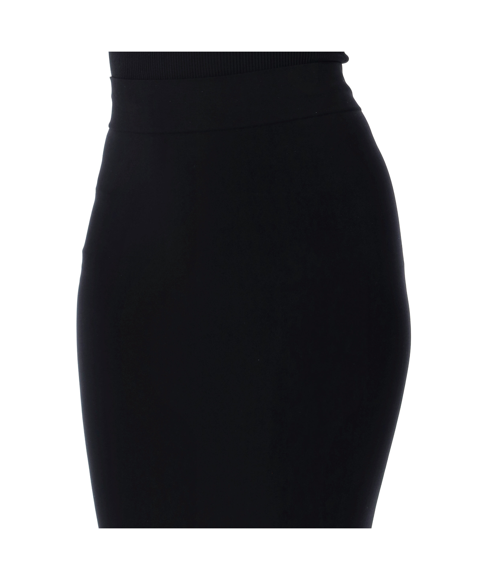 Andreädamo Sculpting Jersey Midi Skirt In Black